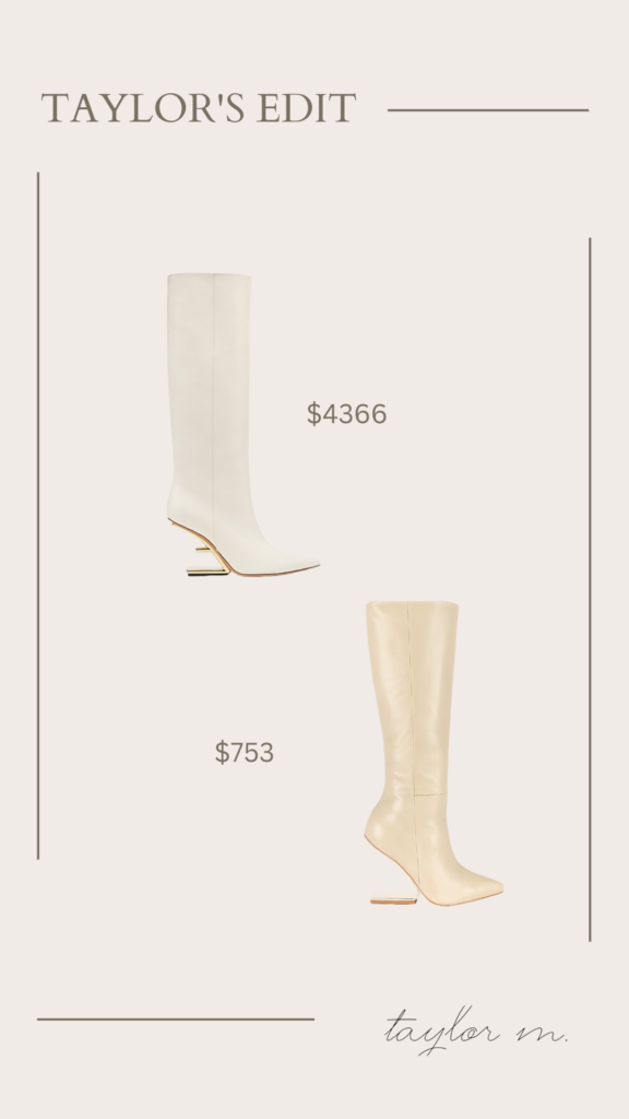 Expensive Fendi First Leather Tall Boots vs. Bianca Boot